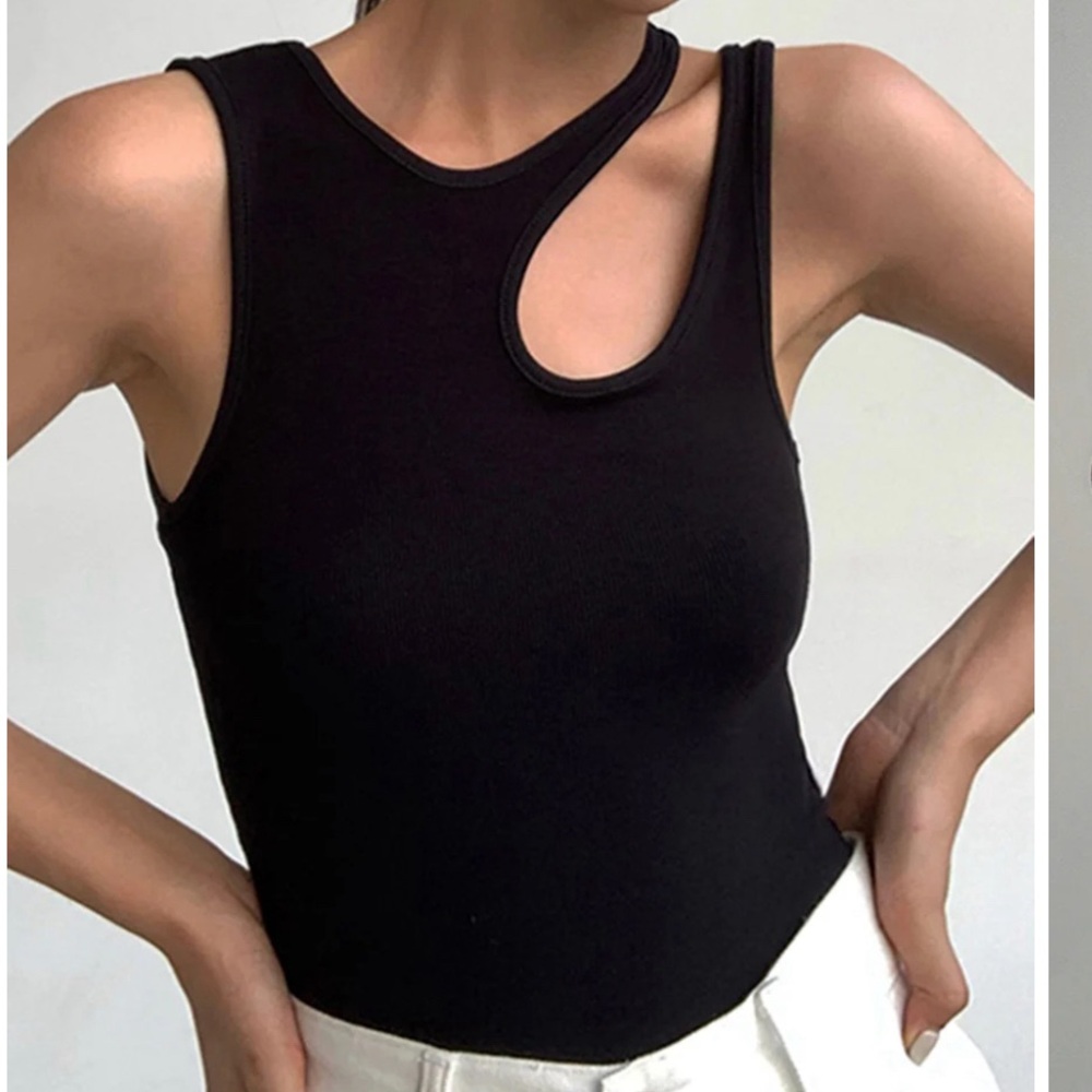 Commense Ellis Cutout Tank Black XS EUC